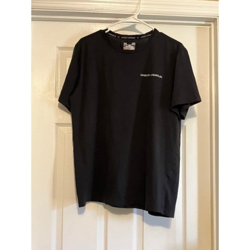Men's Under Armour Black Shirt, Size Large, Men's T Shirt, Black UA Shirt Sz L